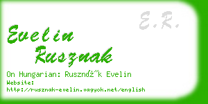 evelin rusznak business card